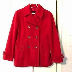 Wool warm peacoat size 8/P, like new